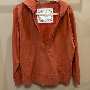 Venezia Terracotta V-Neck Hoodie